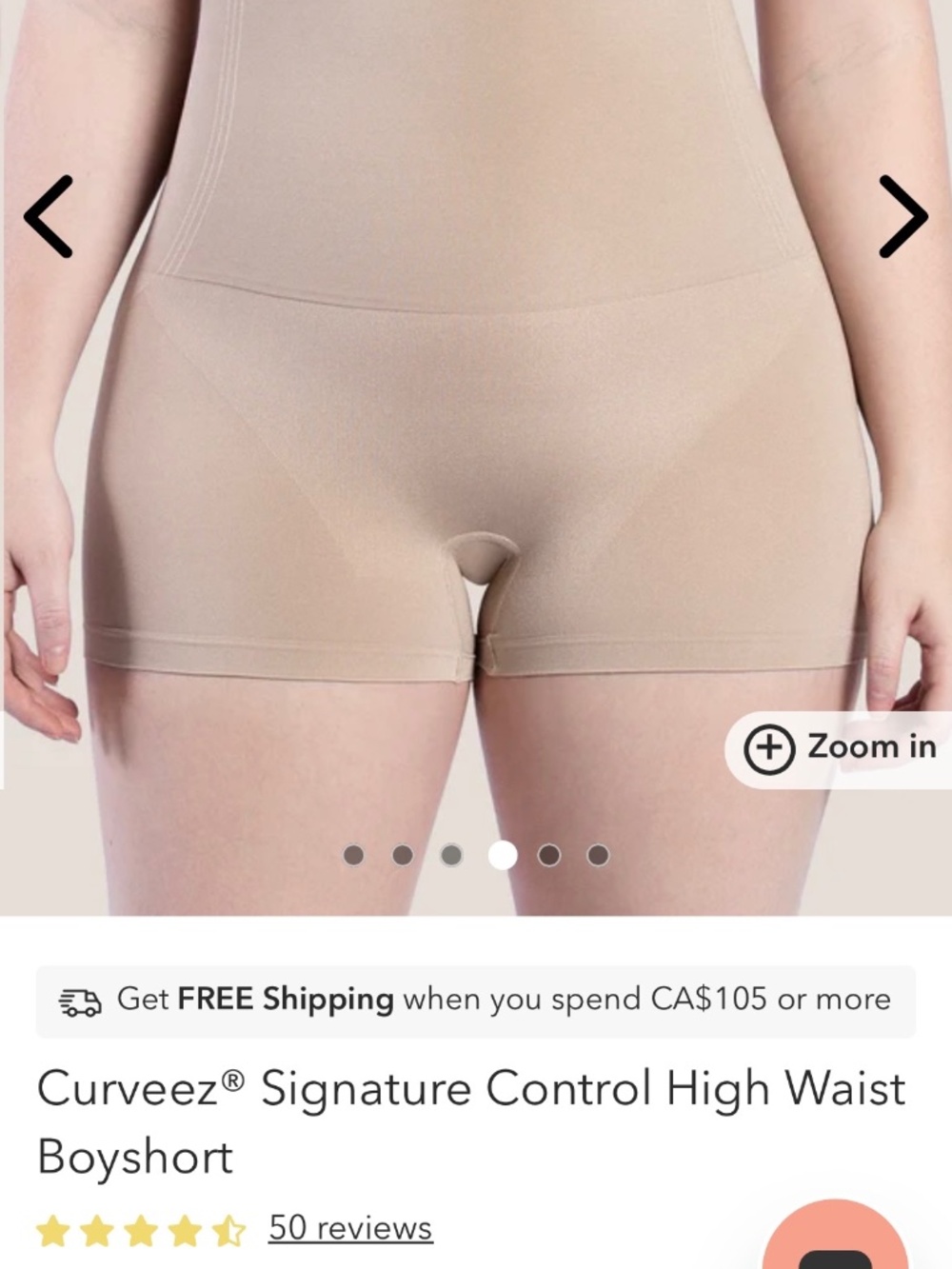 NWT Shapermint Signature Control High Waist Boyshort Style CUR3700